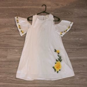 Off the shoulder floral summer dress